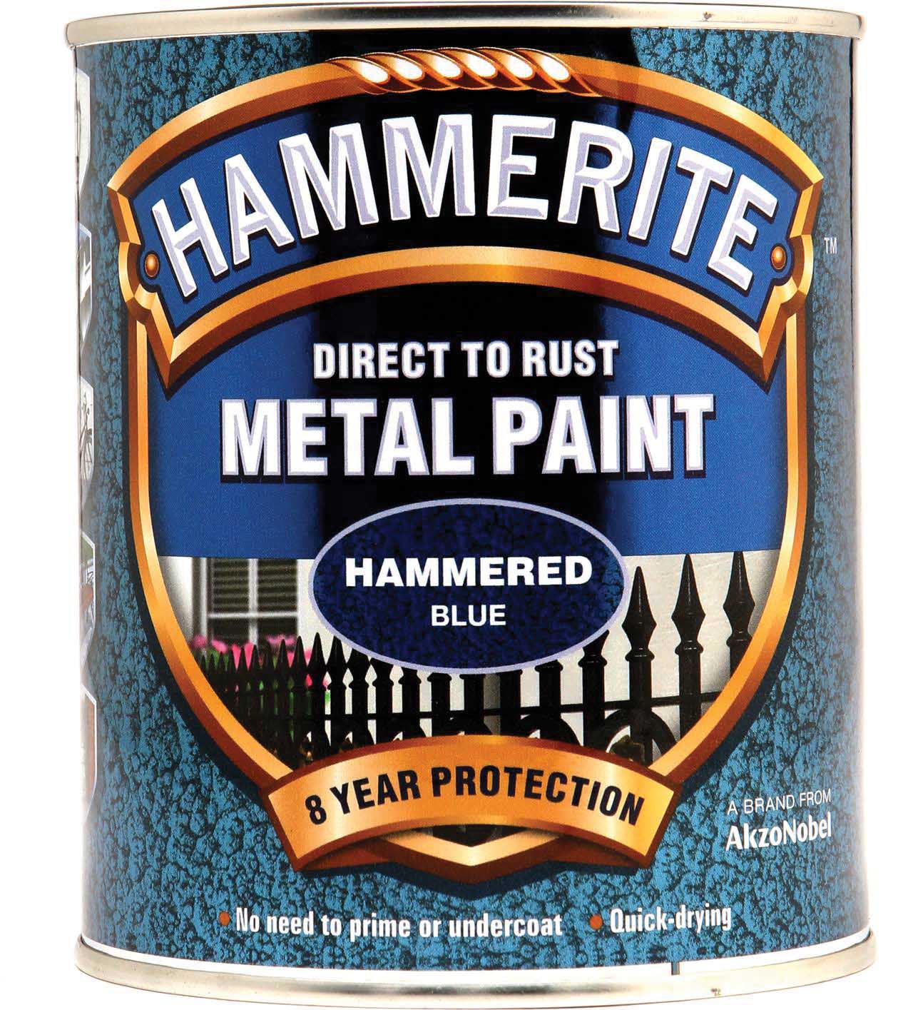 870 Hm Metal Paint Hammered Blue 750ml 5092938 Hammerite Genuine